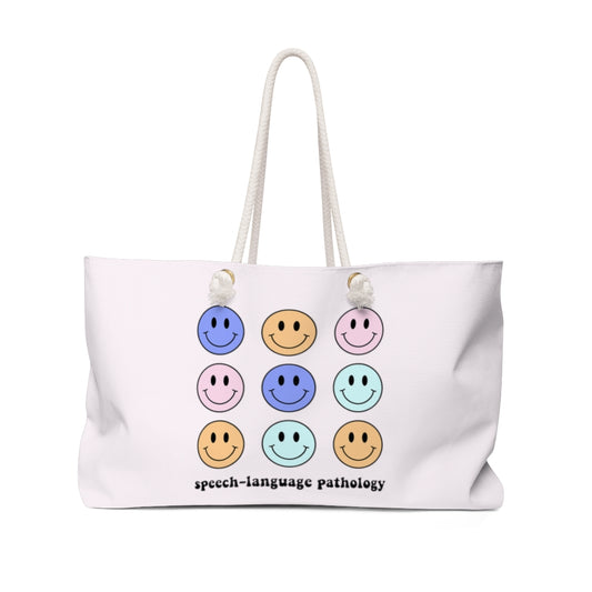 Multicolored Light Pink Oversized Therapy Tote