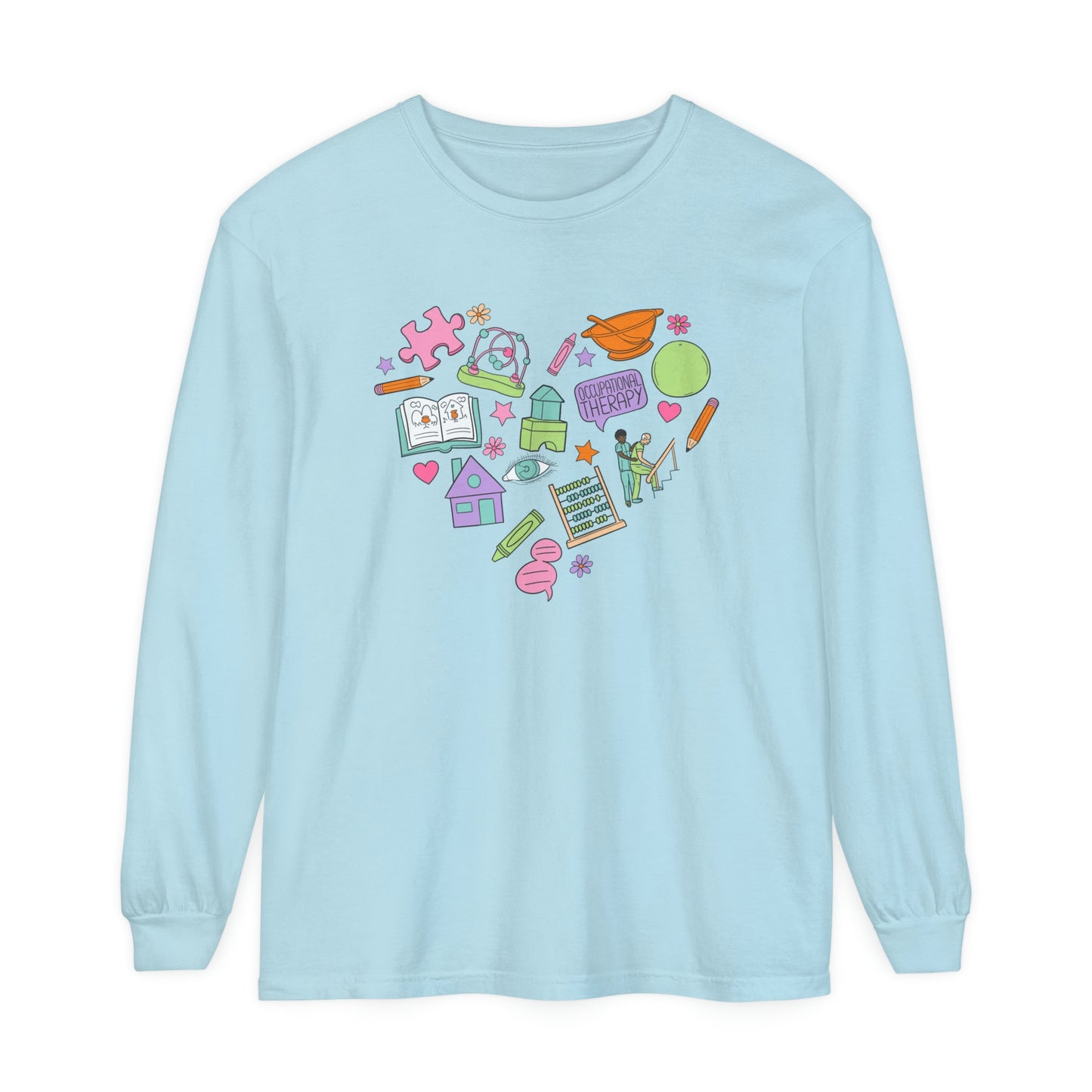 Occupational Therapy Essentials Long Sleeve Comfort Colors T-Shirt