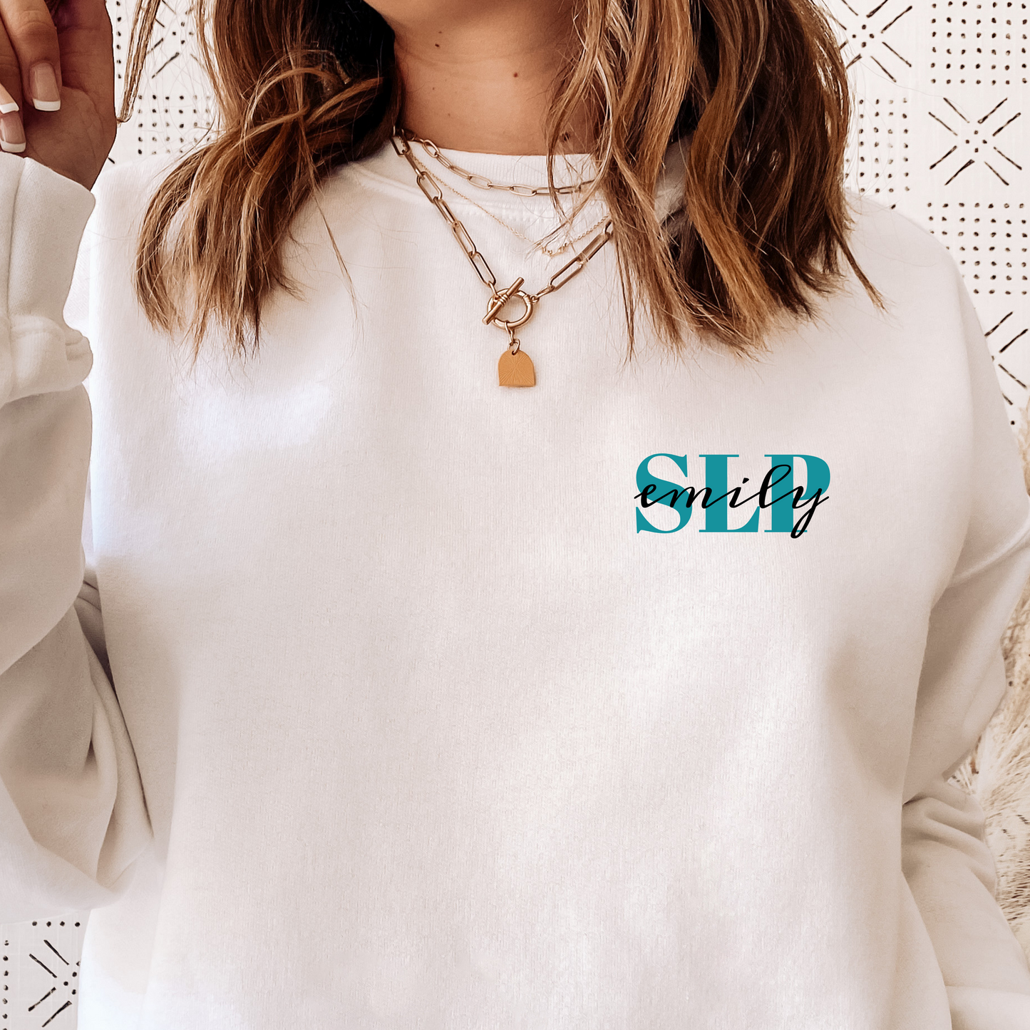 Personalized SLP Simple Crewneck Sweatshirt