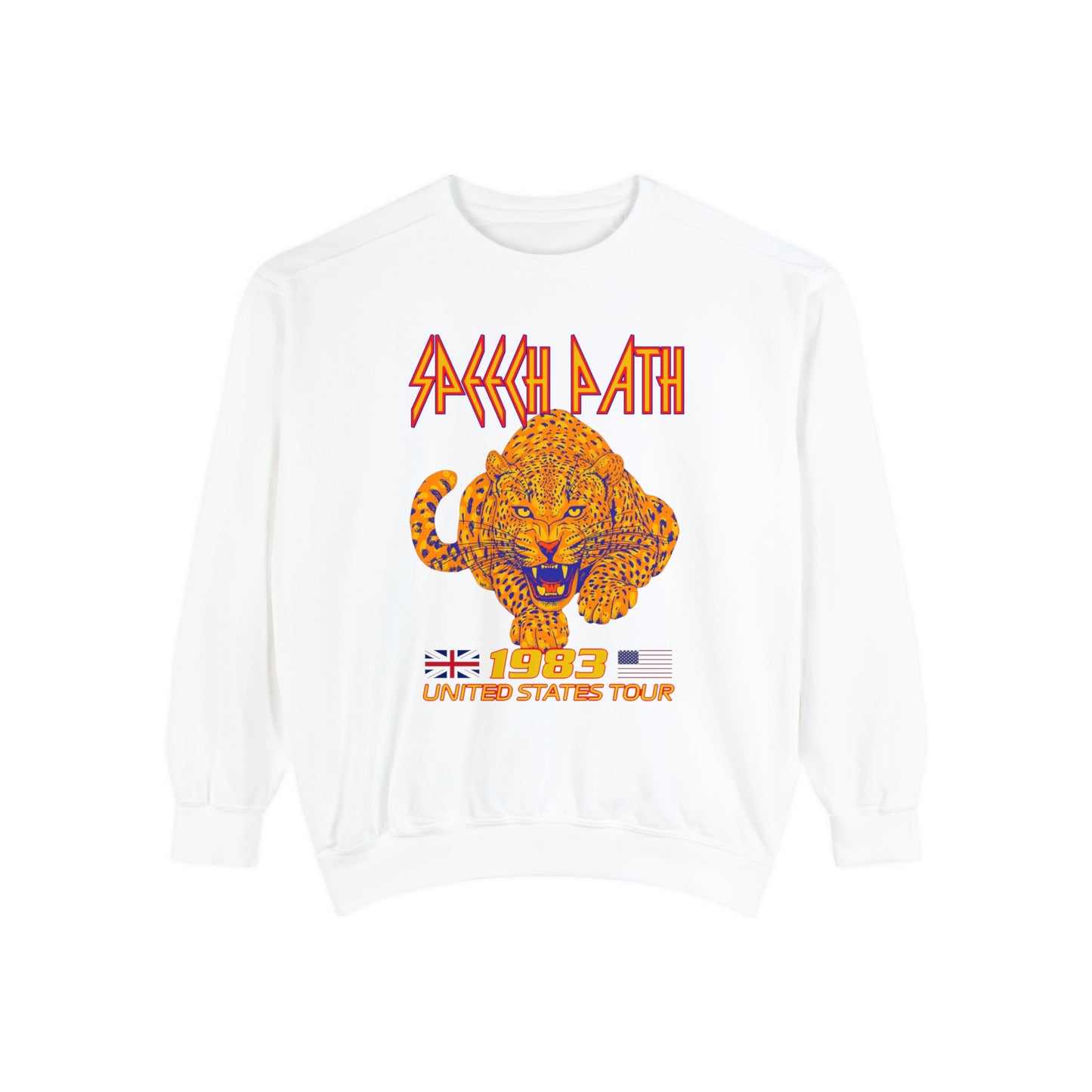 Def Speech Band Inspired Comfort Colors Sweatshirt