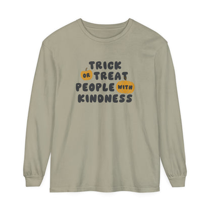 Trick or Treat Kindness Long Sleeve Comfort Colors T-Shirt