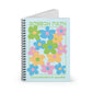 Speech Path Bright Floral Spiral Ruled Line Notebook