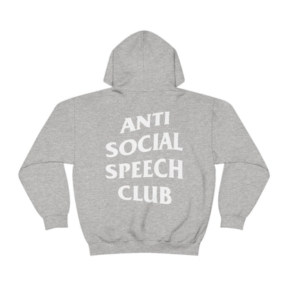 Antisocial Speech Club Hoodie | Front and Back Print