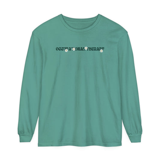 OT Retro Daisy Long Sleeve Comfort Colors T-shirt