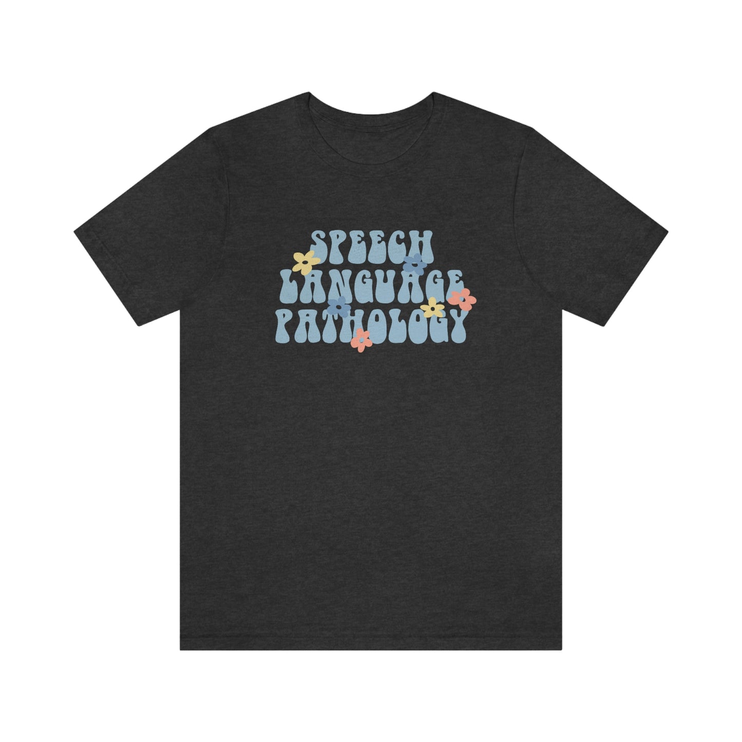 Speech-Language Pathology Retro Flower Jersey T-Shirt
