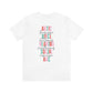 Merry Speech Therapist Jersey T-Shirt | Front and Back Print