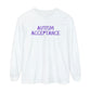 Autism Acceptance Tonal Long Sleeve Comfort Colors T-Shirt