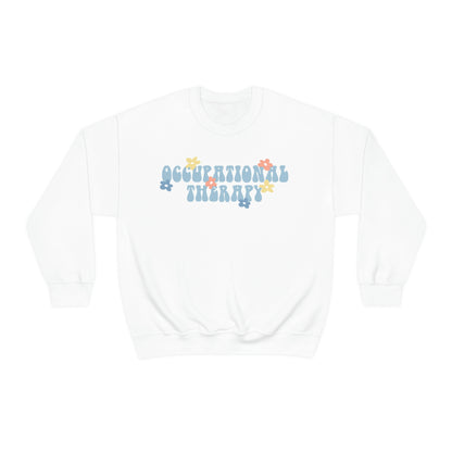 Occupational Therapy Retro Flower Crewneck Sweatshirt
