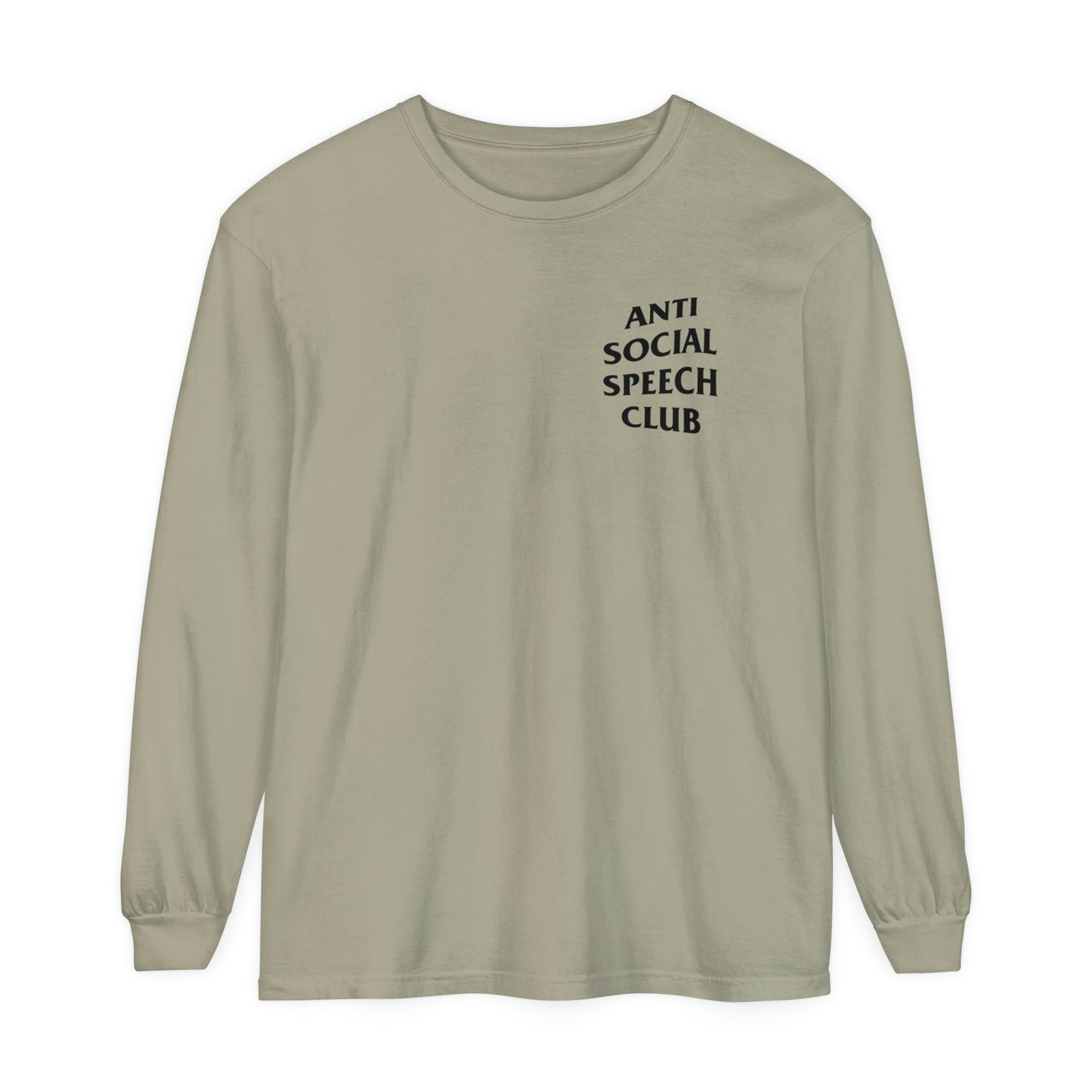 Antisocial Speech Club Long Sleeve Comfort Colors T-Shirt