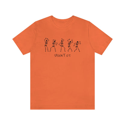 Spooky OT Skeleton Jersey T-Shirt