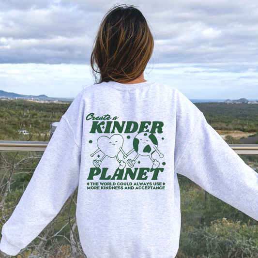 Kindness and Acceptance Crewneck Sweatshirt | Front and Back Print