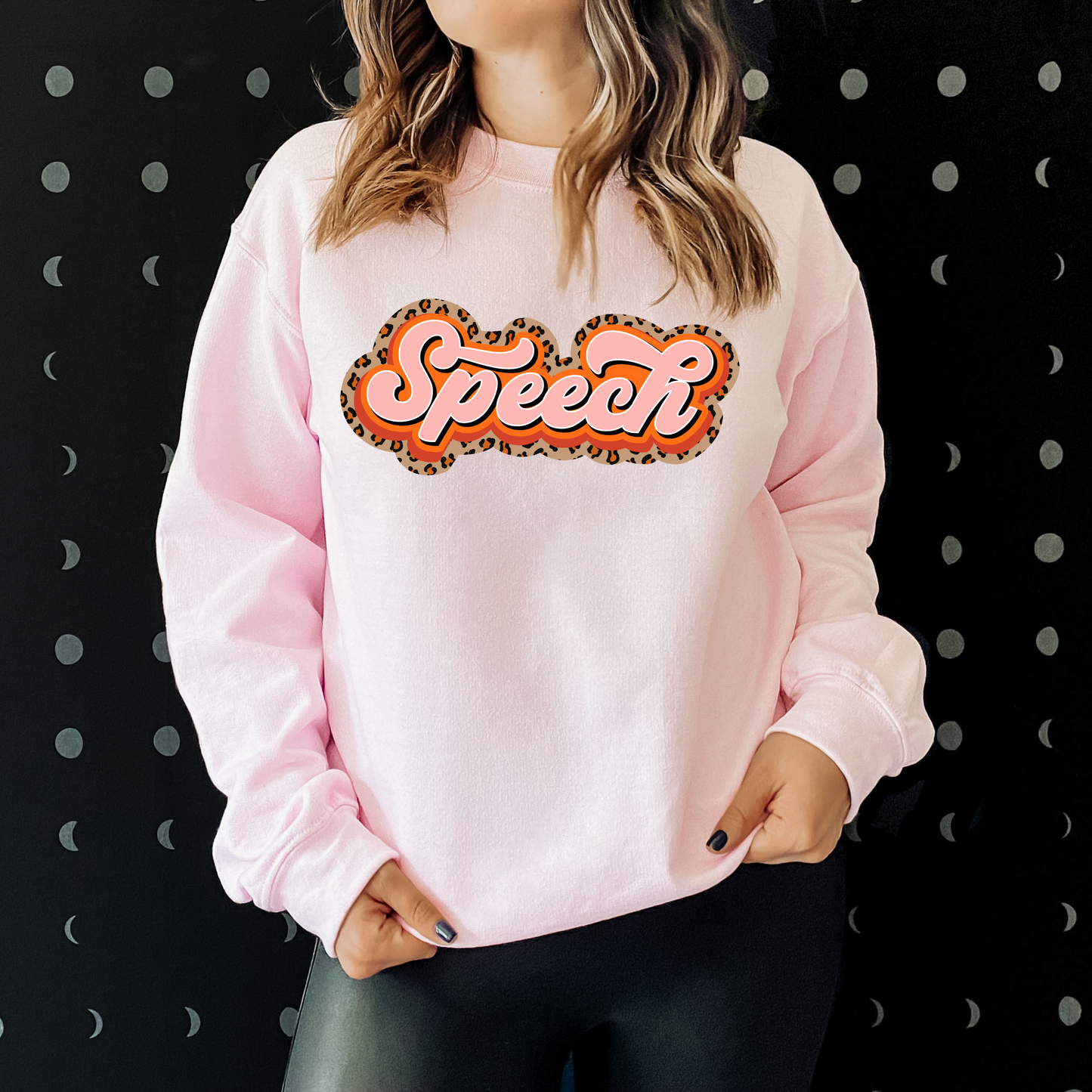 Cheetah Speech Crewneck Sweatshirt