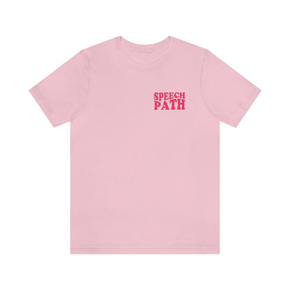 All You Need Is Speech Jersey T-Shirt | Front and Back Print