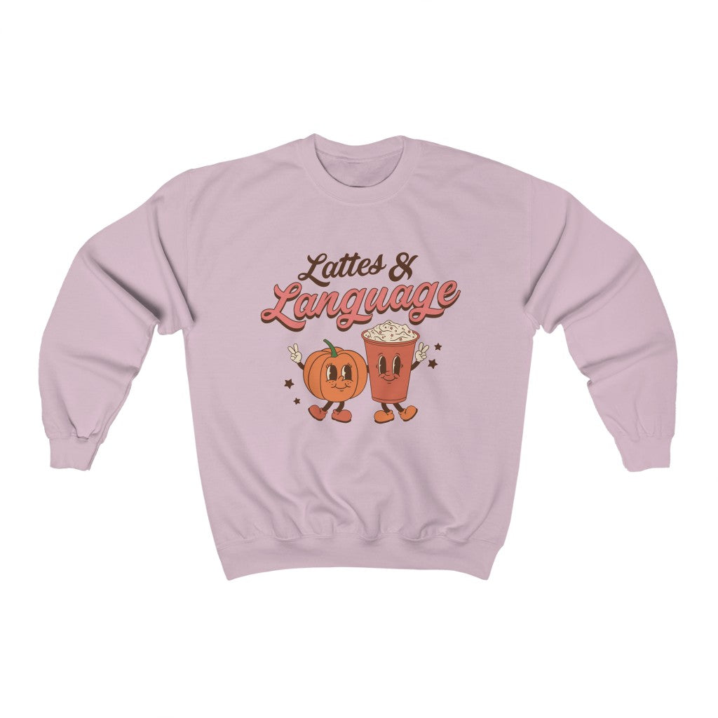 Lattes & Language Crewneck Sweatshirt