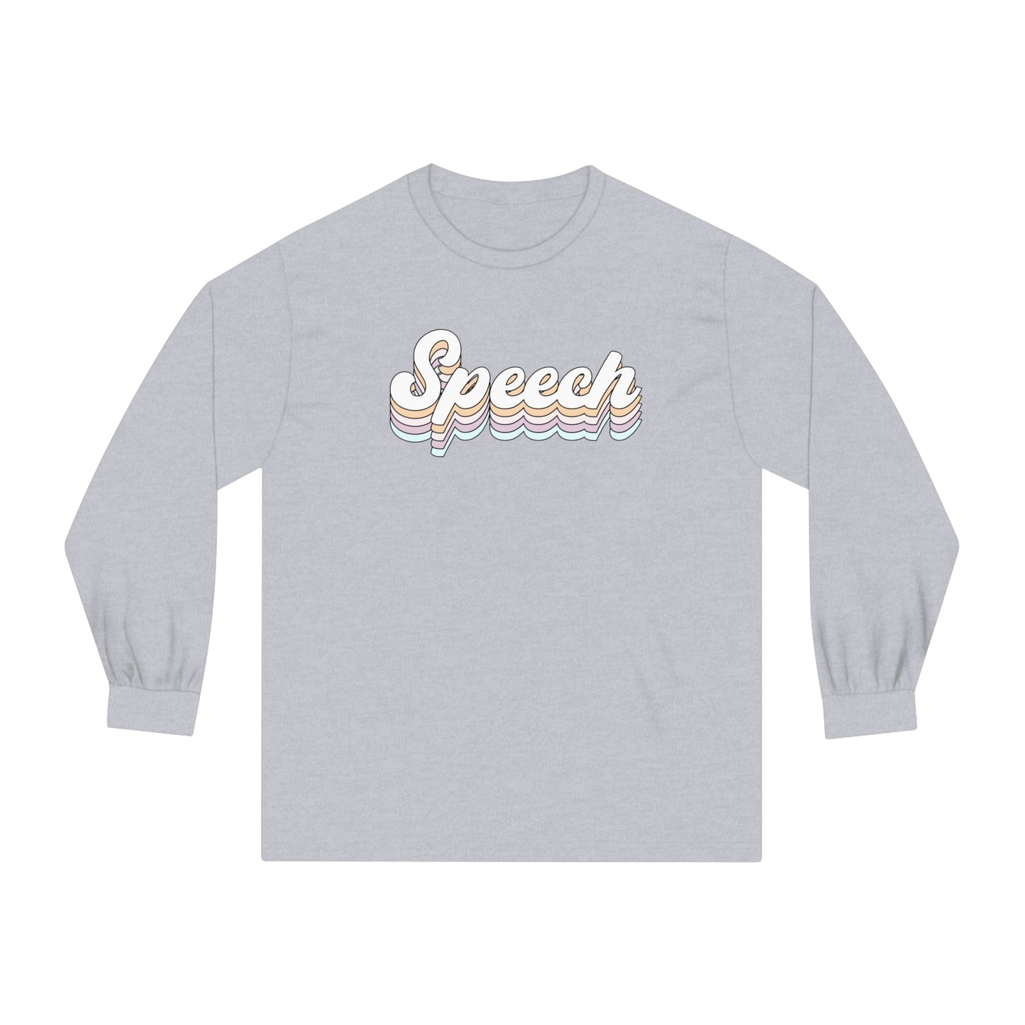 Retro Speech Long Sleeve T-Shirt