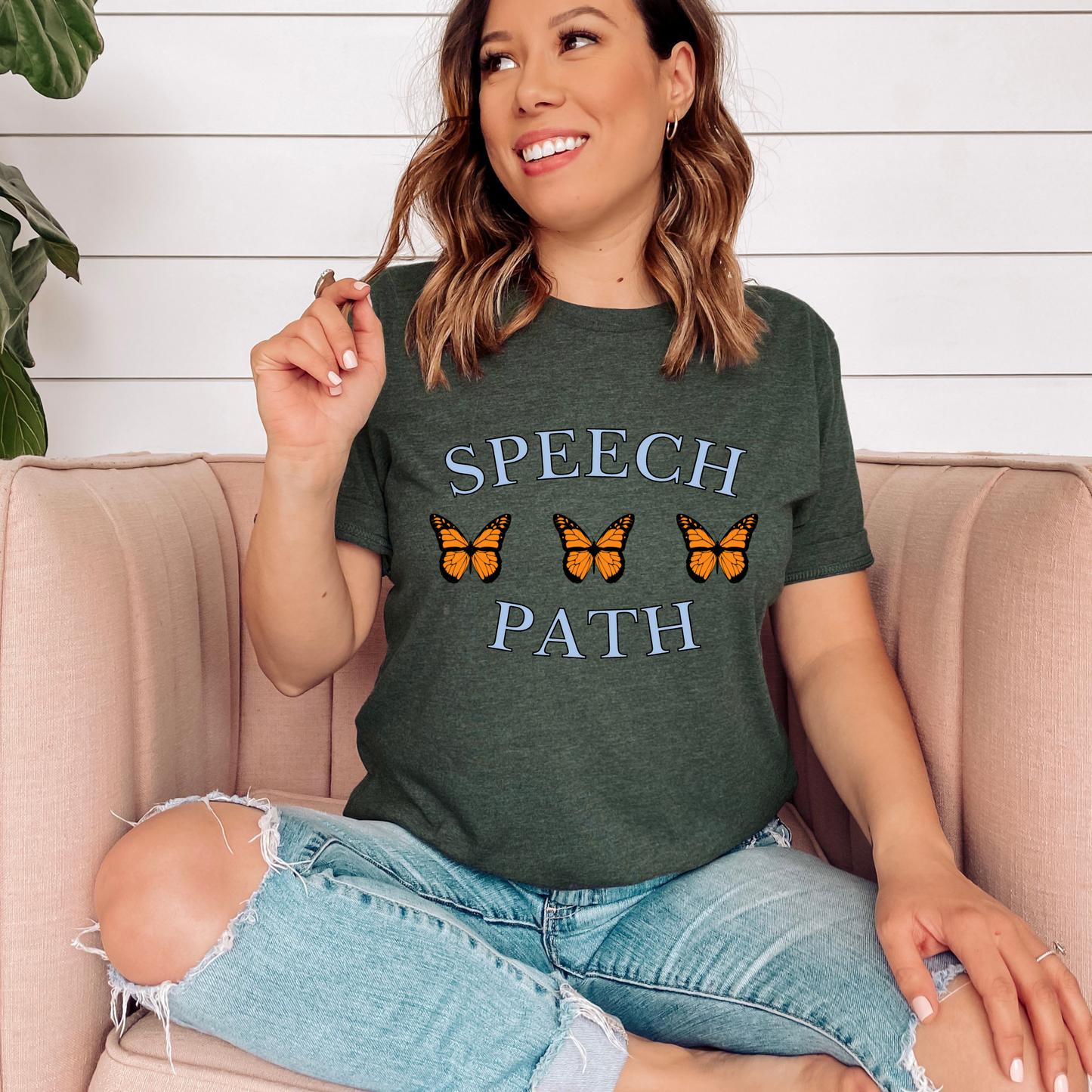 Speech Path Butterfly Jersey T-Shirt