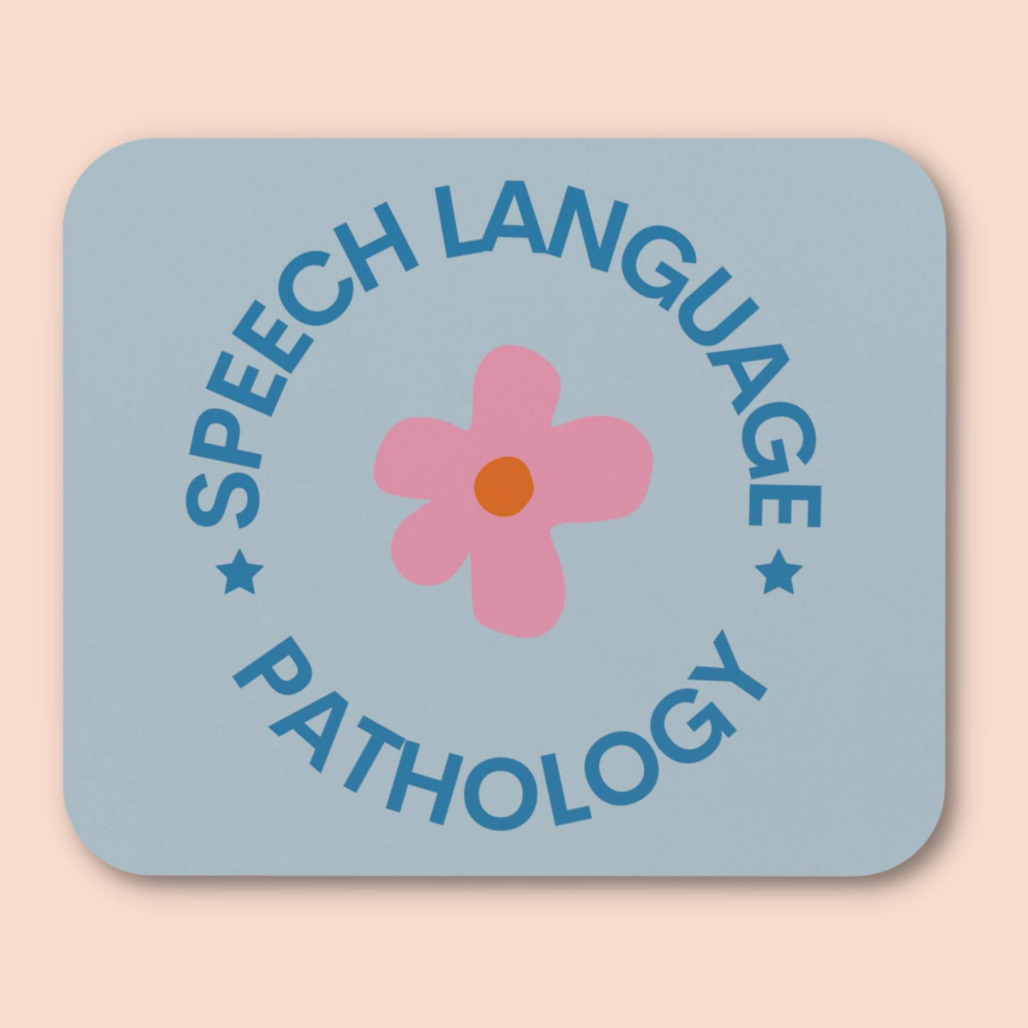 Blue Speech Language Pathology Mouse Pad