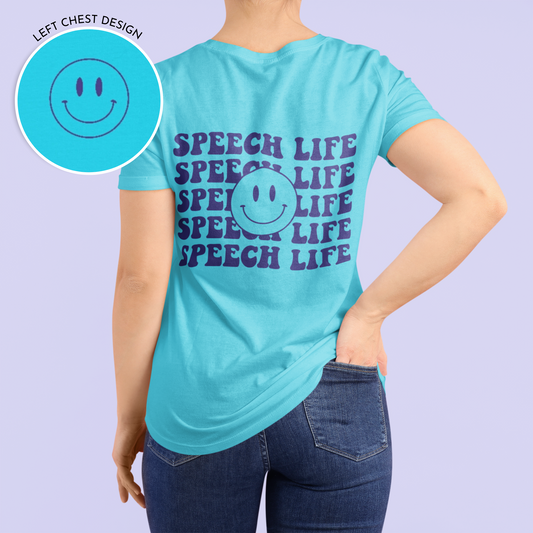 Speech Life Short Sleeve T-Shirt | Front and Back Print