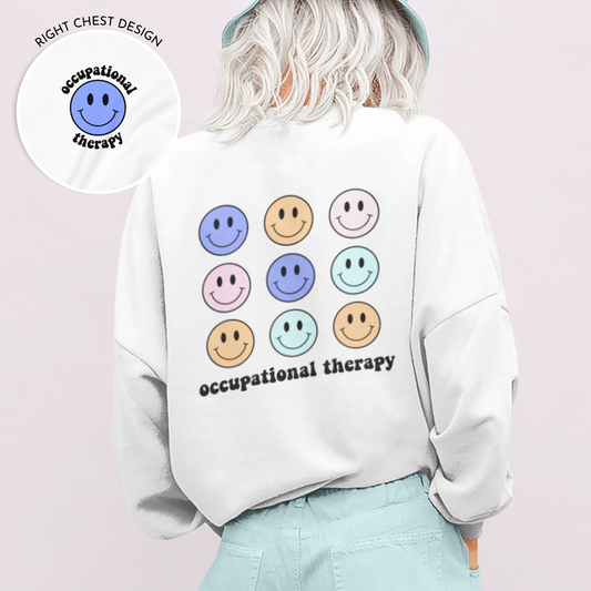 Multicolored OT Crewneck Sweatshirt | Front and Back Print