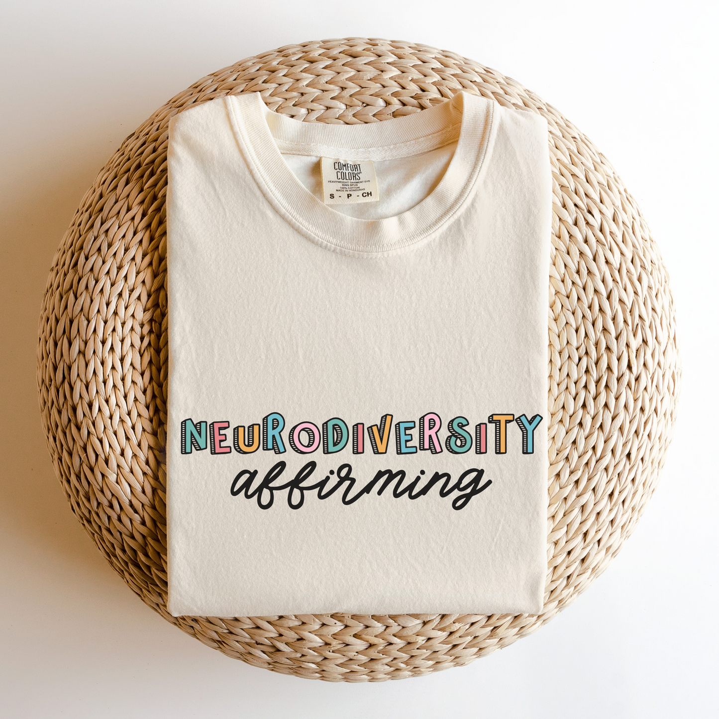 Neurodiversity Affirming Comfort Colors T-Shirt