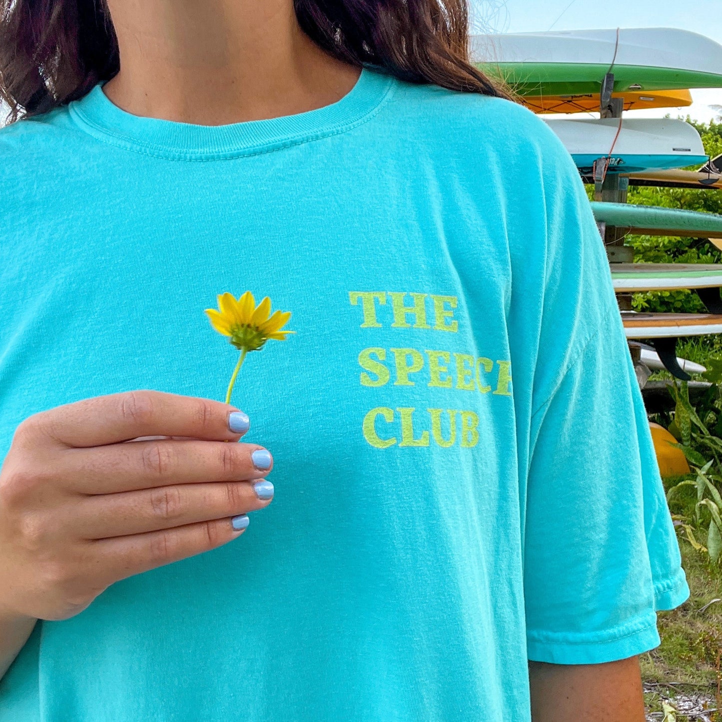 The Speech Club Comfort Colors T-shirt | Front and Back Print