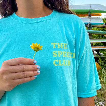 The Speech Club Comfort Colors T-shirt | Front and Back Print