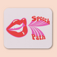Speech Path Mouth Mouse Pad