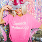 Pink Speech Pathology Comfort Colors T-Shirt