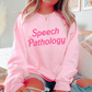 Pink Speech Pathology Crewneck Sweatshirt