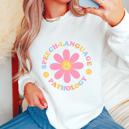 Speech Daisy Multicolored Crewneck Sweatshirt