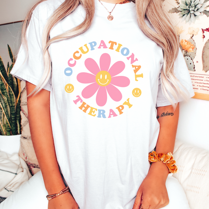 Occupational Therapy Daisy Multicolored Comfort Colors T-Shirt