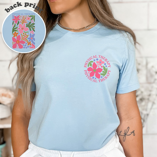 Physical Therapy Jersey T-Shirt | Front and Back Print