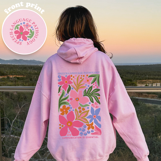 Speech-Language Pathology Hoodie | Front and Back Print