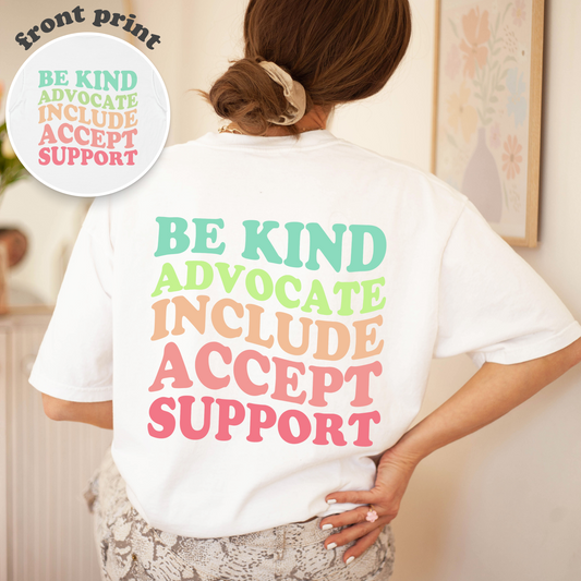 Inclusion Comfort Colors T-Shirt | Front and Back Print