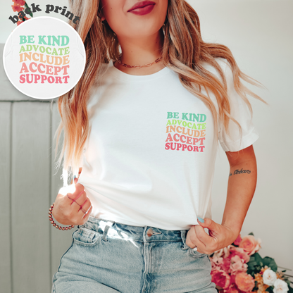 Inclusion Jersey T-Shirt | Front and Back Design