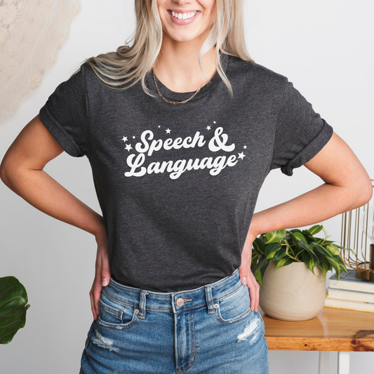 Speech Stars Heather Jersey T-Shirt