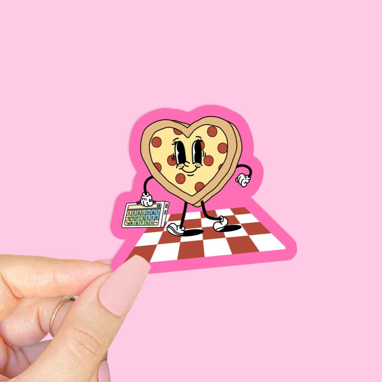 Pizza My Heart AAC Sticker
