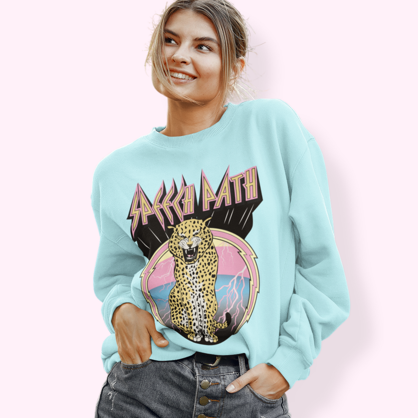 Rock Leopard Premium Crewneck Sweatshirt
