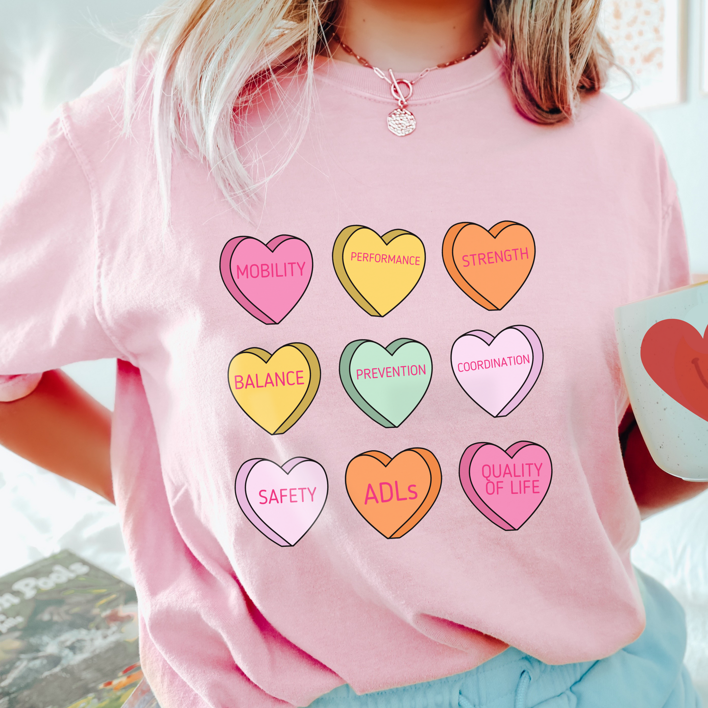PT Scope Candy Hearts Comfort Colors T-Shirt