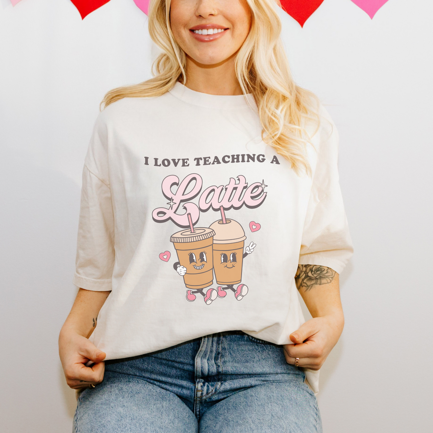 I Love Teaching a Latte Comfort Colors T-Shirt