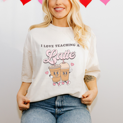 I Love Teaching a Latte Comfort Colors T-Shirt