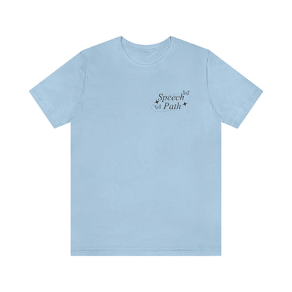 Speech Path Butterflies Jersey T-Shirt | Front and Back Print