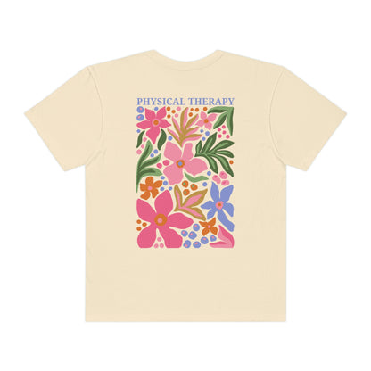 Physical Therapy Comfort Colors T-Shirt | Front and Back Print