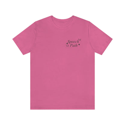 Speech Path Butterflies Jersey T-Shirt | Front and Back Print