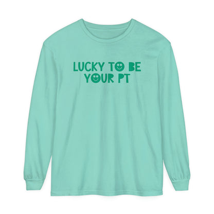 Lucky to Be Your PT Long Sleeve Comfort Colors T-Shirt