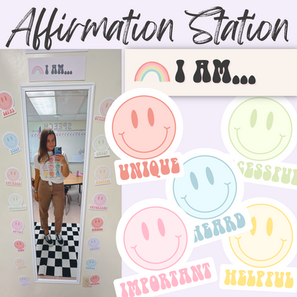Rainbow Groovy Affirmation Station