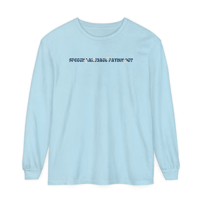 Speech Retro Daisy Long Sleeve Comfort Colors T-shirt