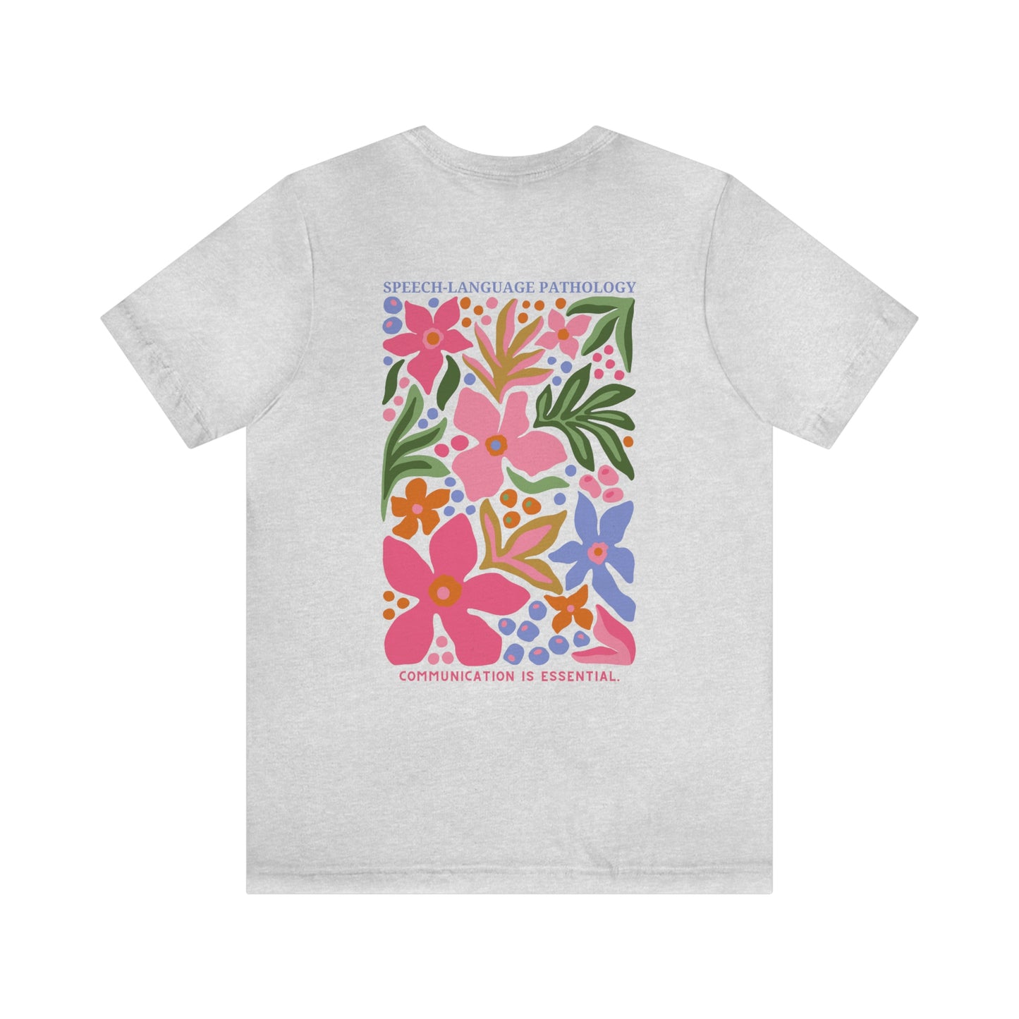 Speech-Language Pathology Jersey T-Shirt | Front and Back Print