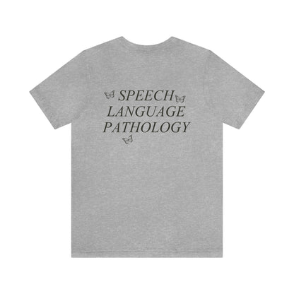 Speech Path Butterflies Jersey T-Shirt | Front and Back Print