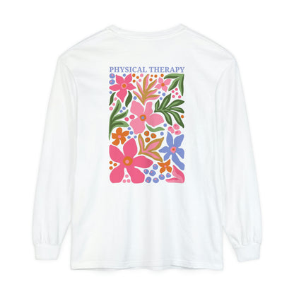 Physical Therapy Long Sleeve Comfort Colors T-shirt